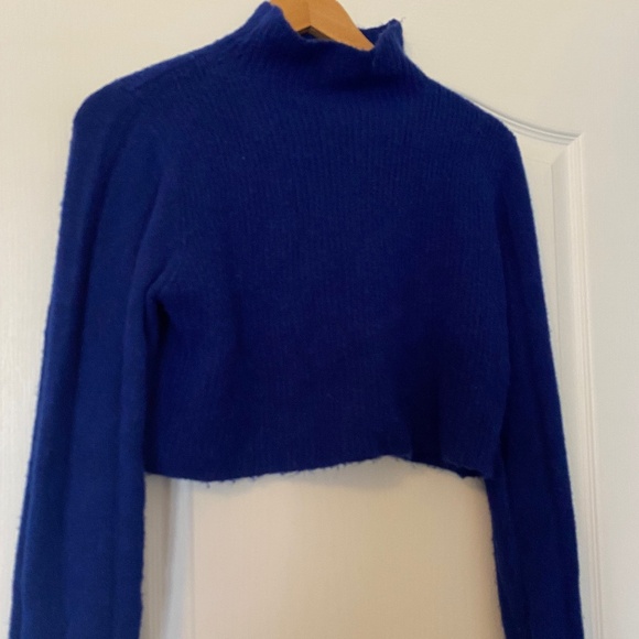 Topshop blue halter sweater - Picture 1 of 2